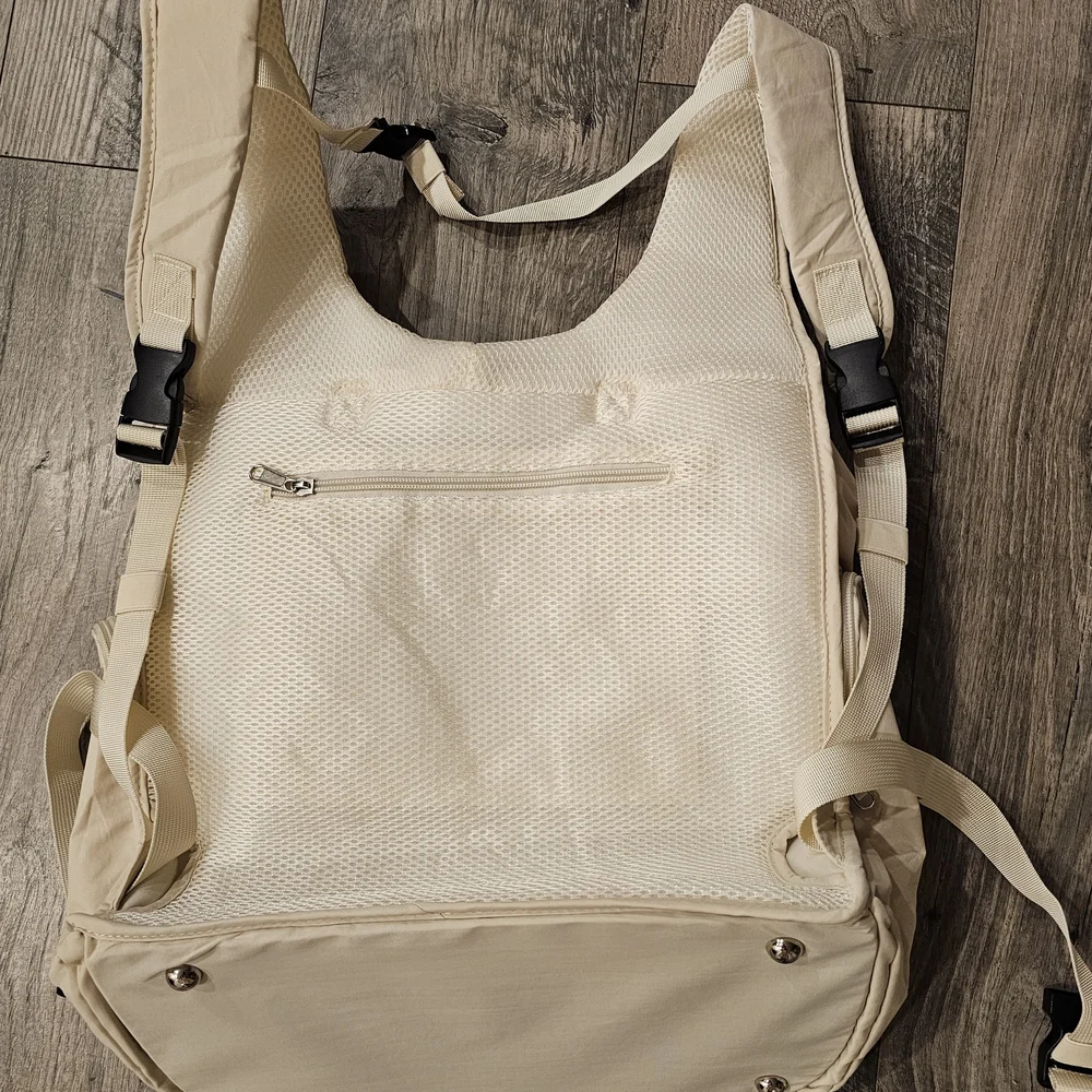 Beige Utility Backpack - Picture 3 of 6